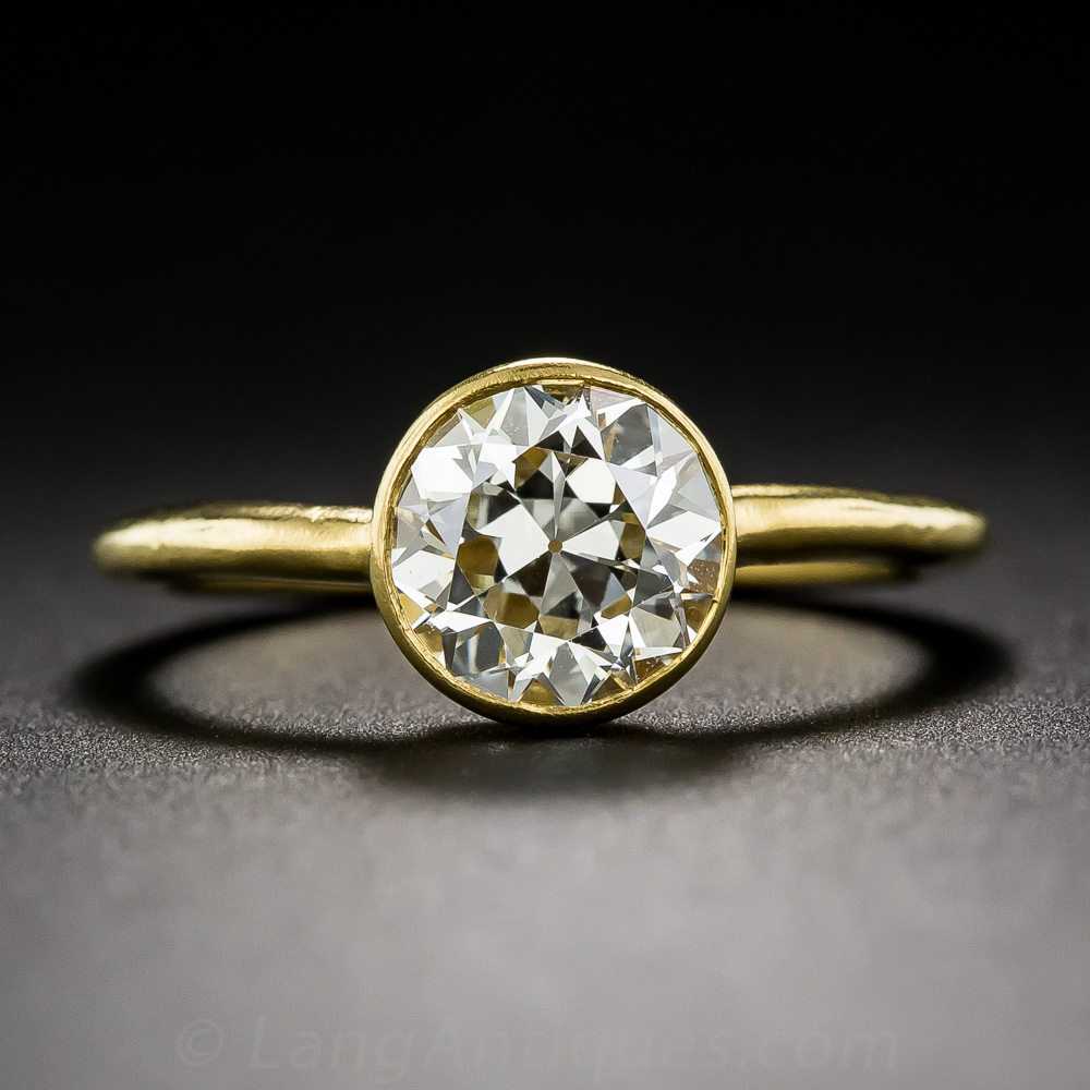 Showroom of 22k gold solitaire diamond ring mga - lrg0346 | Jewelxy - 121836