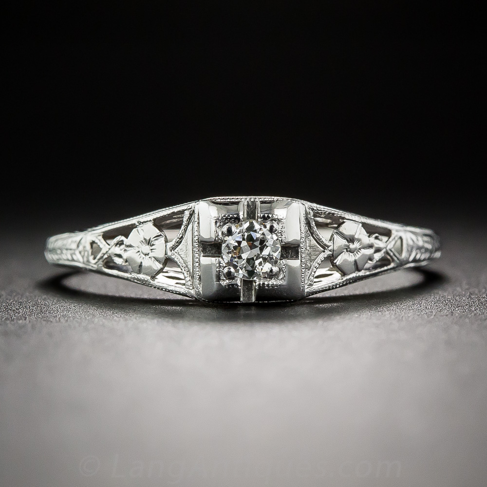 Art Deco Engagement Ring