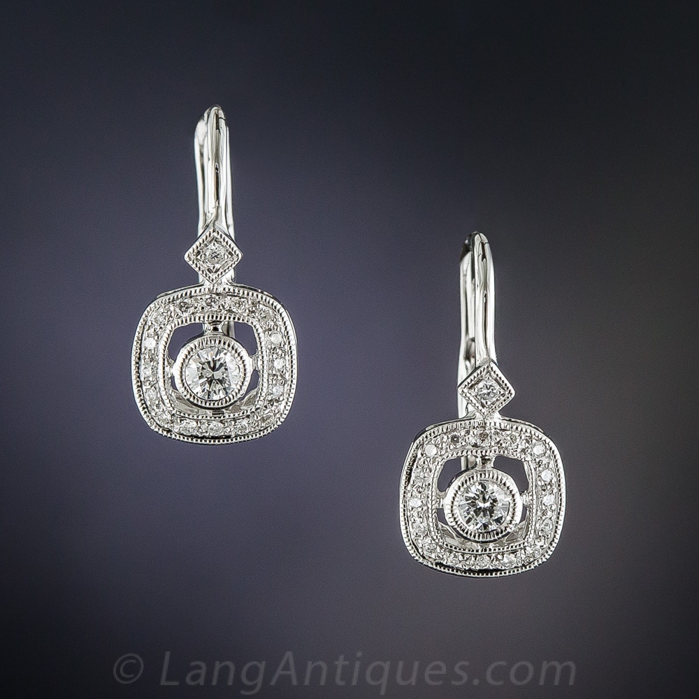 Vintage leverback earrings store