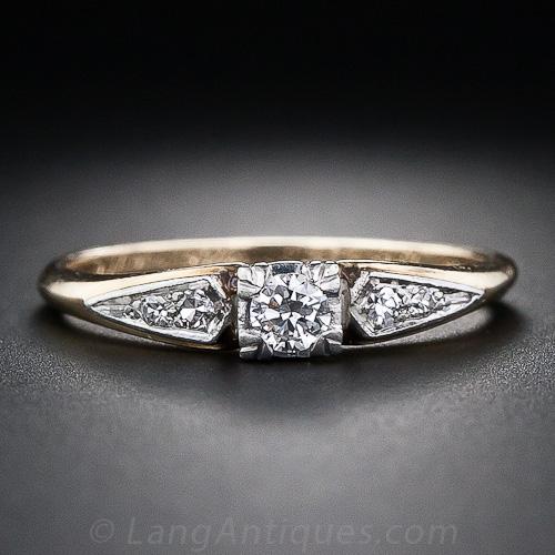 .15 Carat Mid-Century Diamond Enagement Ring