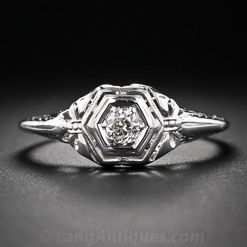 .18 Carat Vintage Diamond Engagement Ring