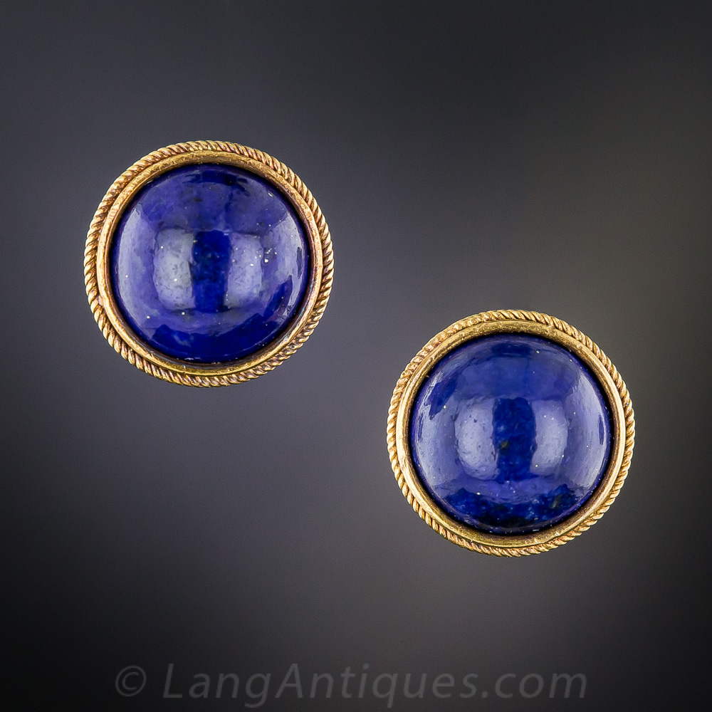 18K Lapis Earrings