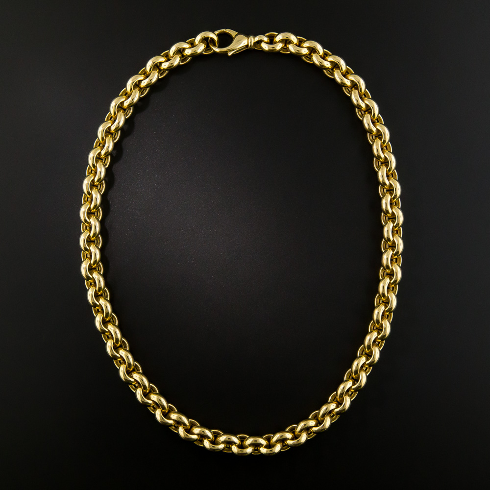 18k Solid Rollo Neck Chain, Wempe