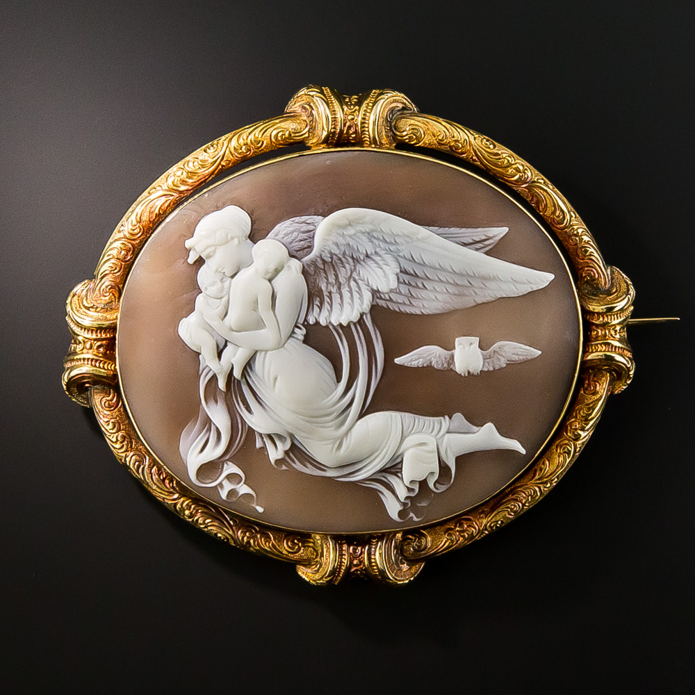 18K Victorian Mythological Shell Cameo