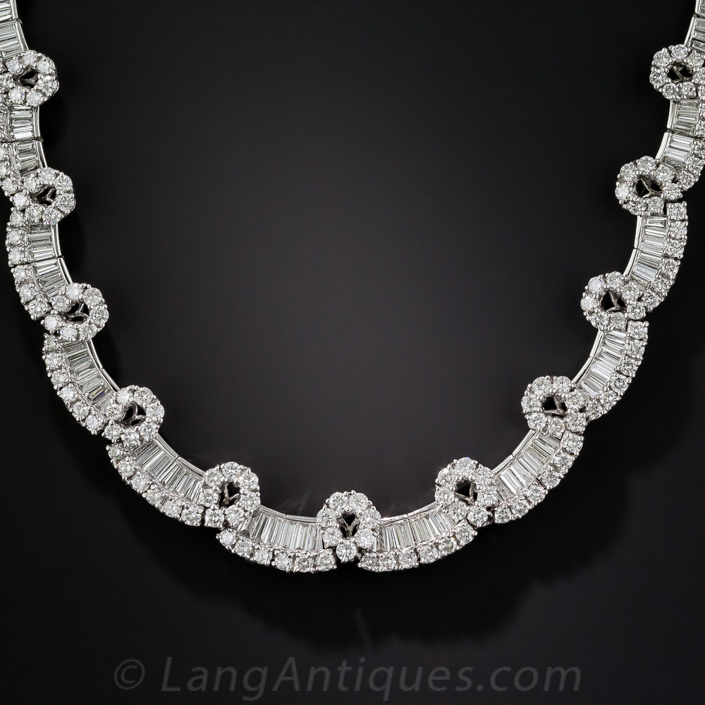 19.57 Carat Diamond Platinum Contemporary Necklace