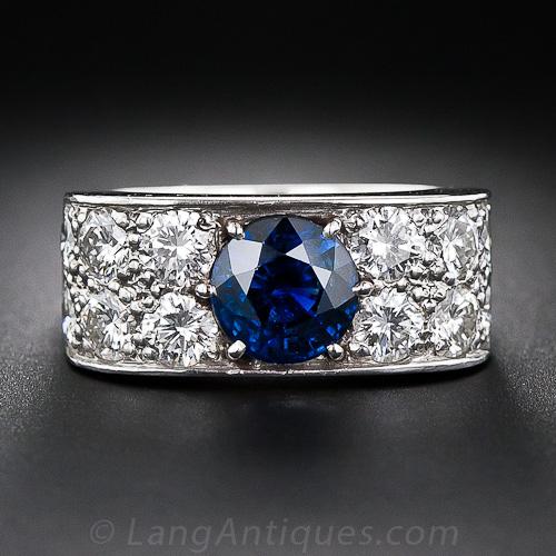 1960's Sapphire and Diamond Ring