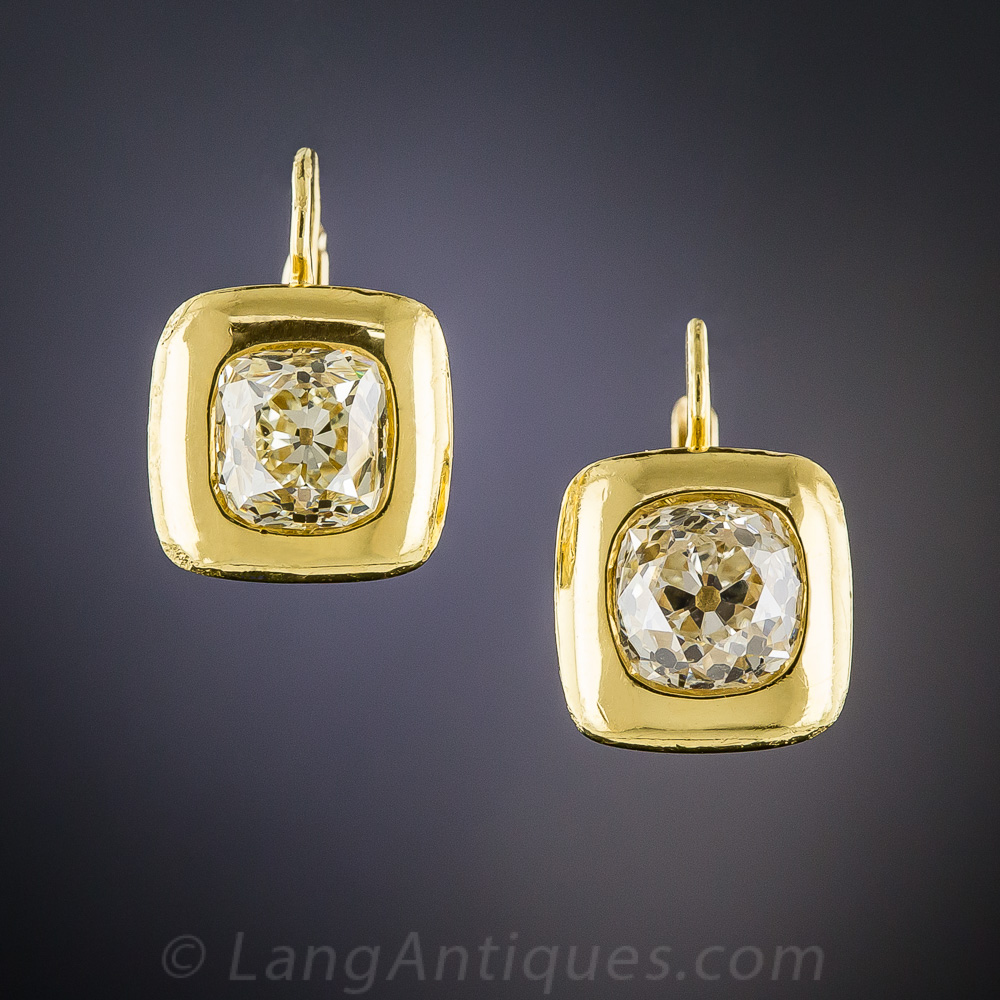 Aggregate 70+ antique cushion cut diamond earrings best - 3tdesign.edu.vn
