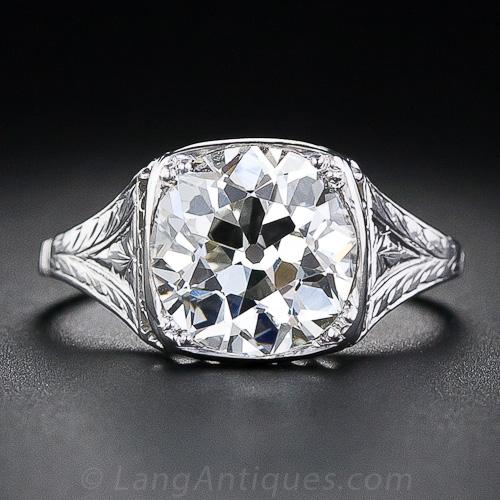 2.90 Carat Edwardian Solitare Diamond RIng