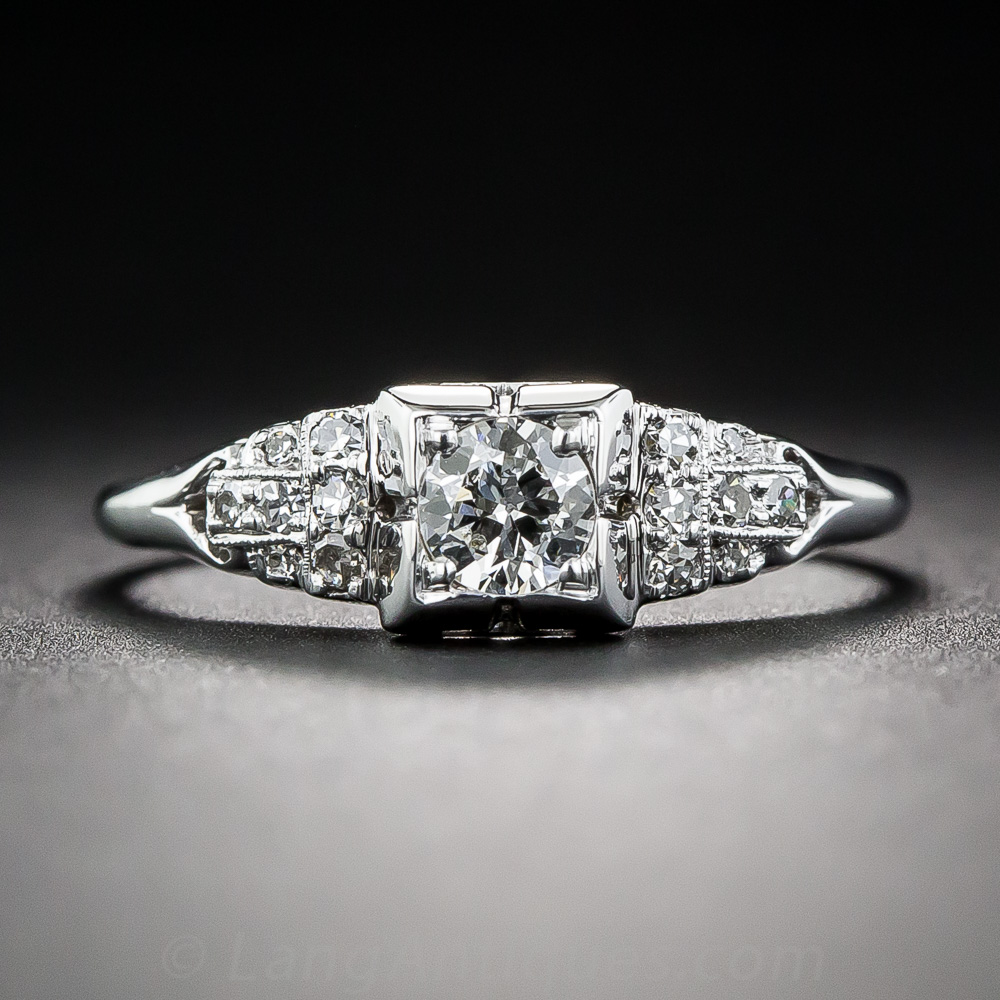 .22 Carat Art Deco Diamond Engagement Ring