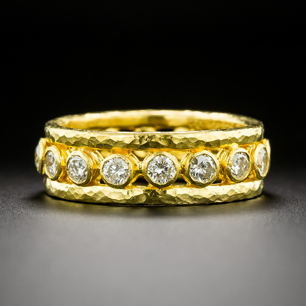 24k Diamond Eternity Band By Gurhan Size 7 12