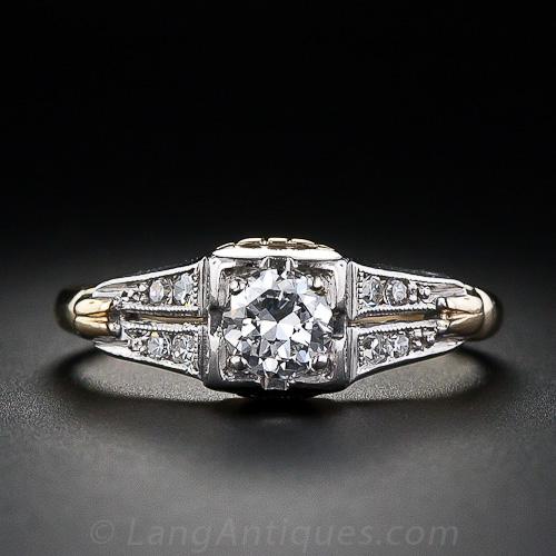 .35 Carat Estate Diamond Engagement Ring