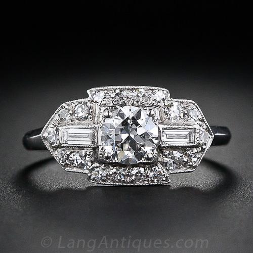 .50 Carat Art Deco Engagement Ring