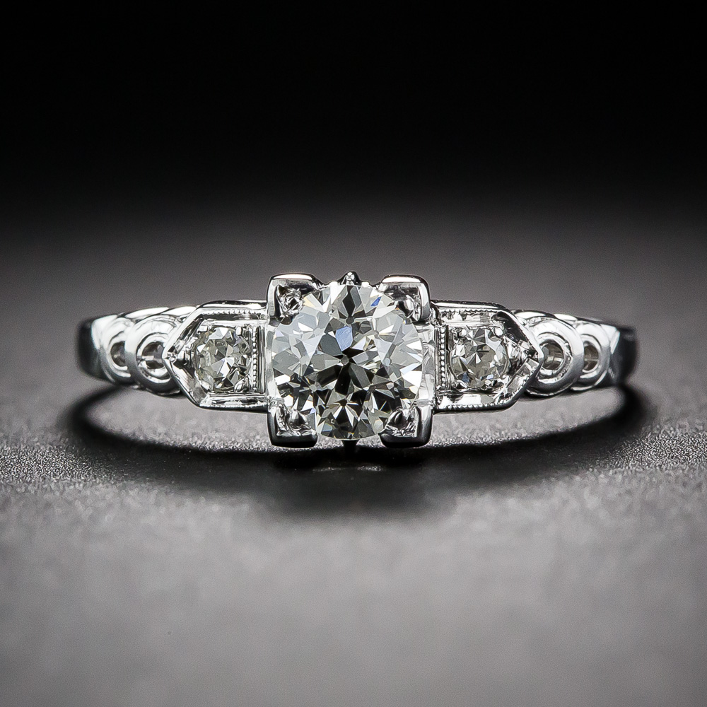 .50 Carat Diamond Art Deco Engagement Ring