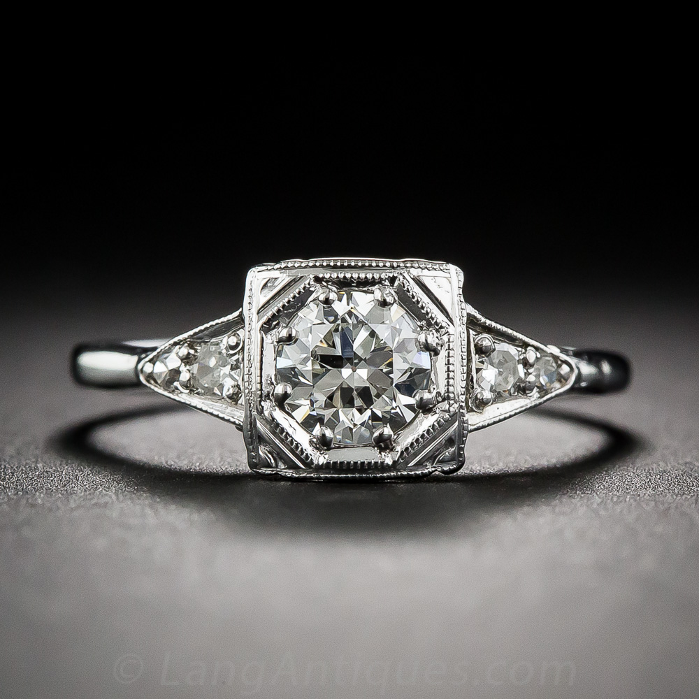 .53 Carat Diamond Art Deco Engagement Ring