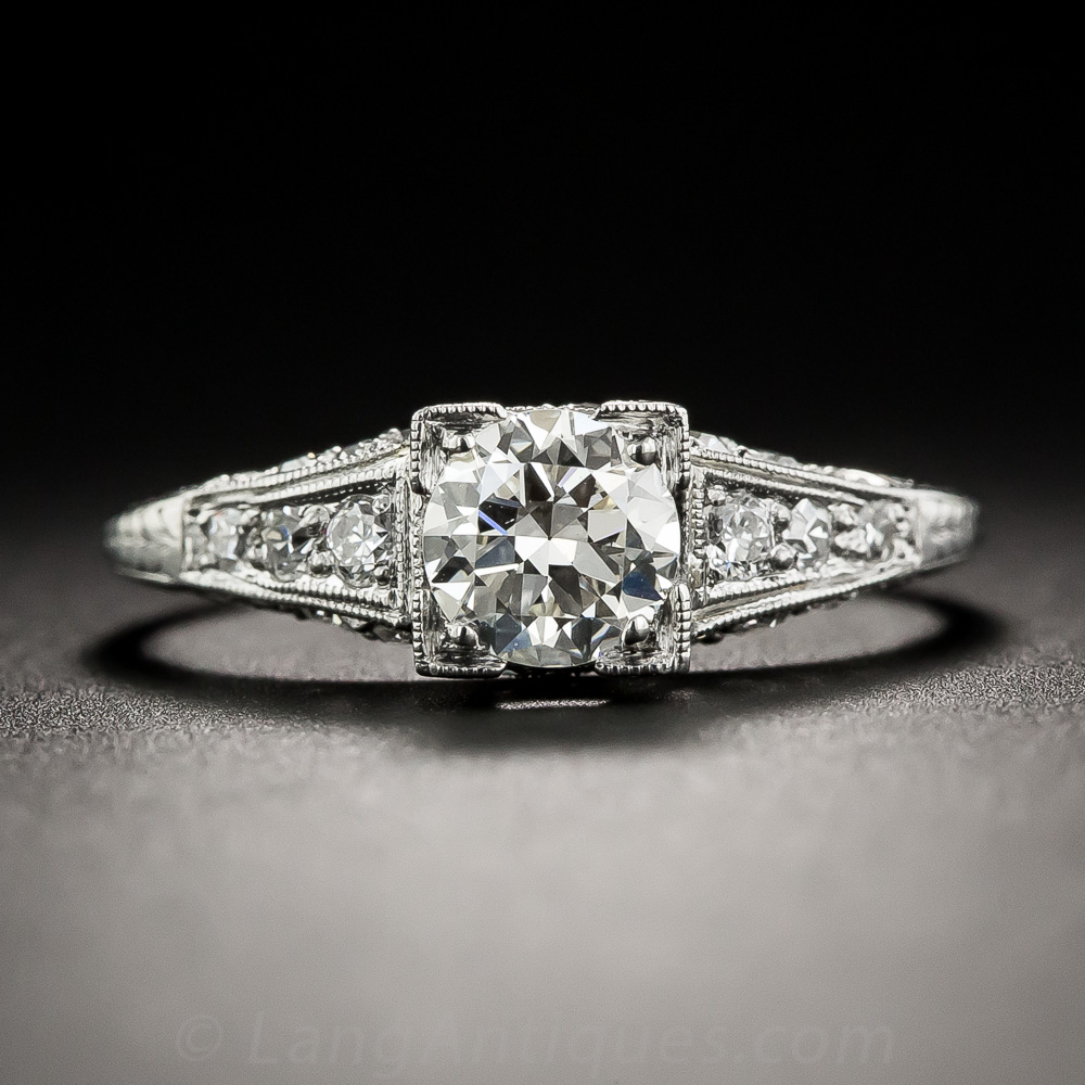 .56 Carat Diamond Art Deco Engagement Ring