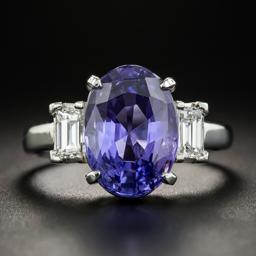 6.69 Carat No Heat Ceylon Color Change Sapphire Ring GIA