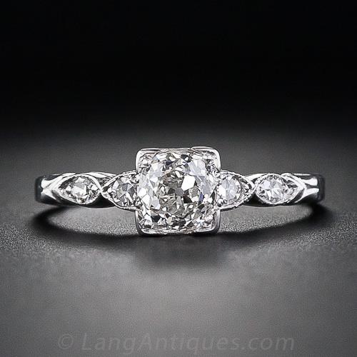 .74 Carat Diamond Art Deco Engagement Ring