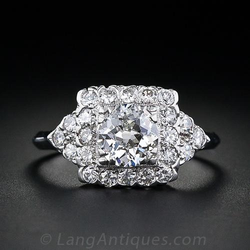 .84 Carat Center Estate Diamond Engagement Ring