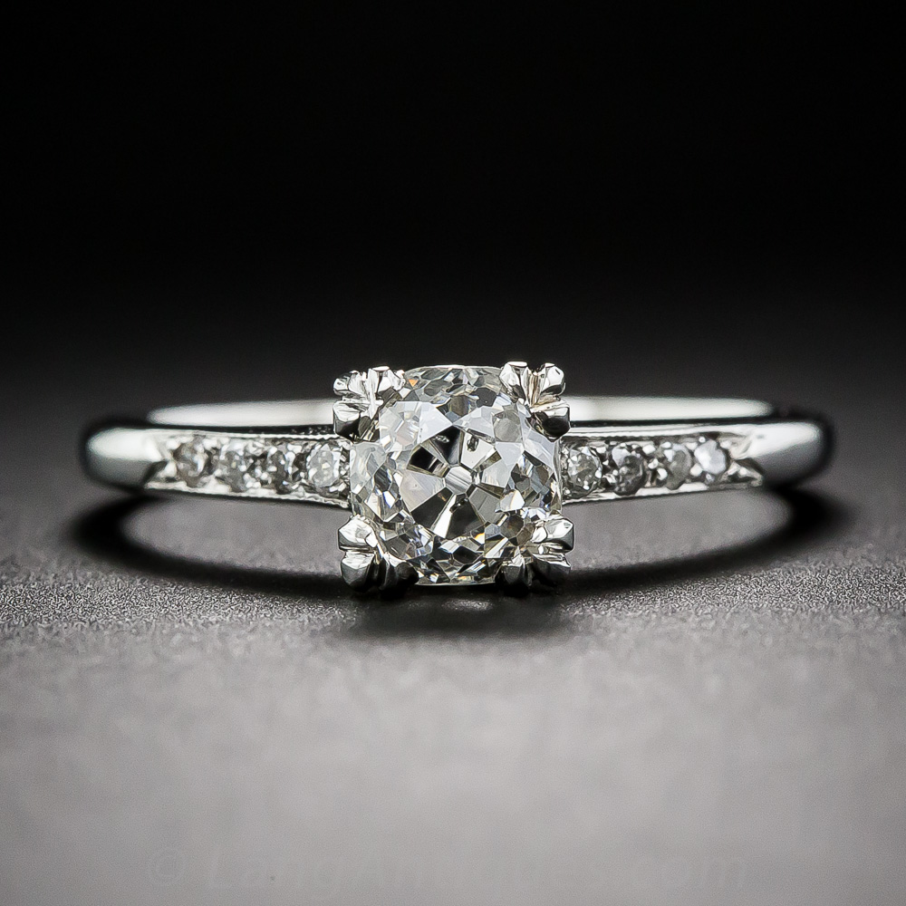 .90 Carat Old Mine Diamond Engagement Ring