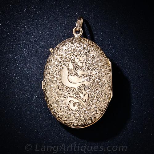 Antique Bird Locket