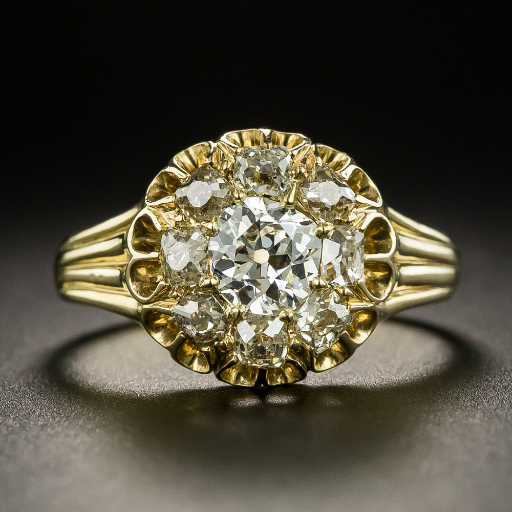 Antique Diamond Cluster Ring Circa 1890 1900