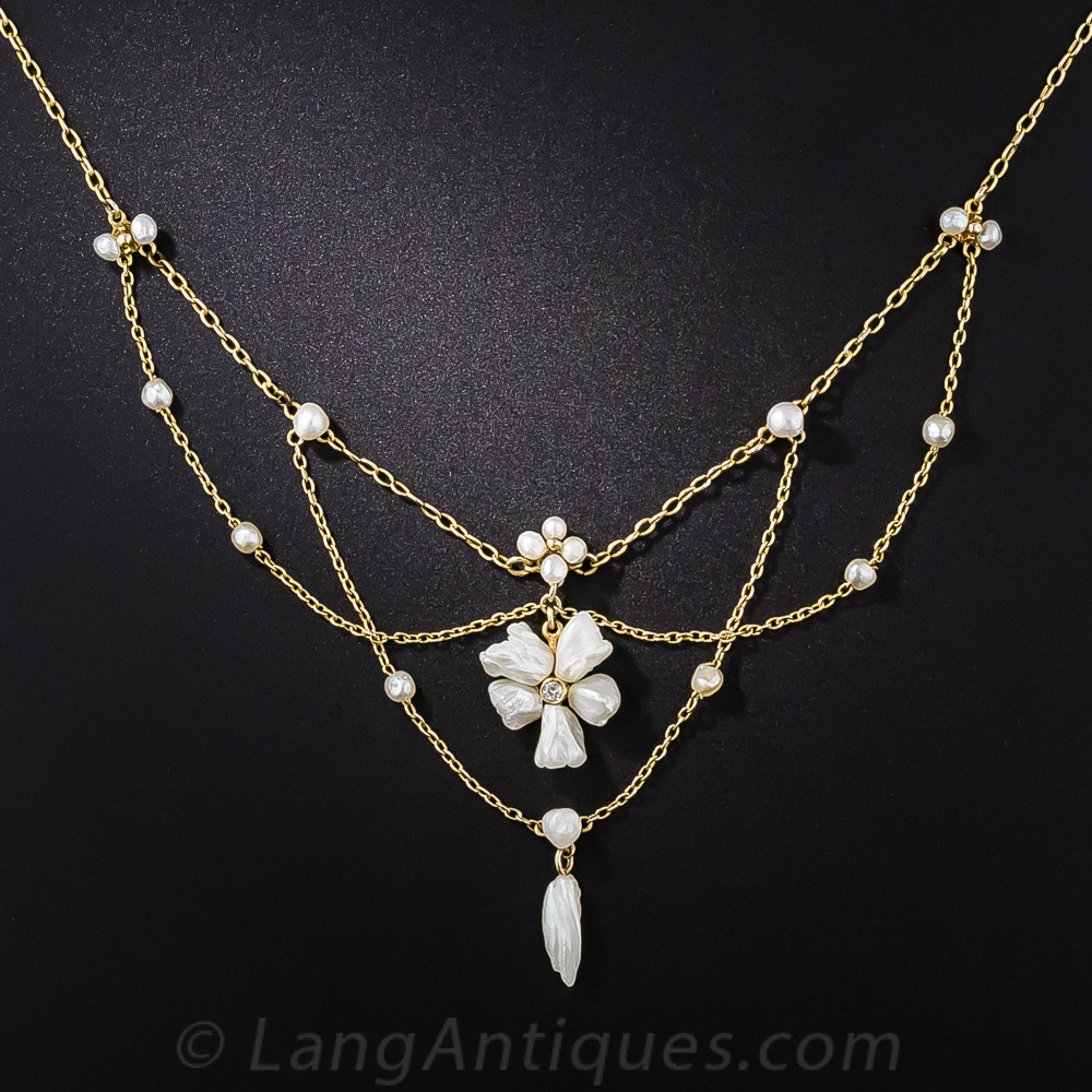 Antique Freshwater Pearl Necklace