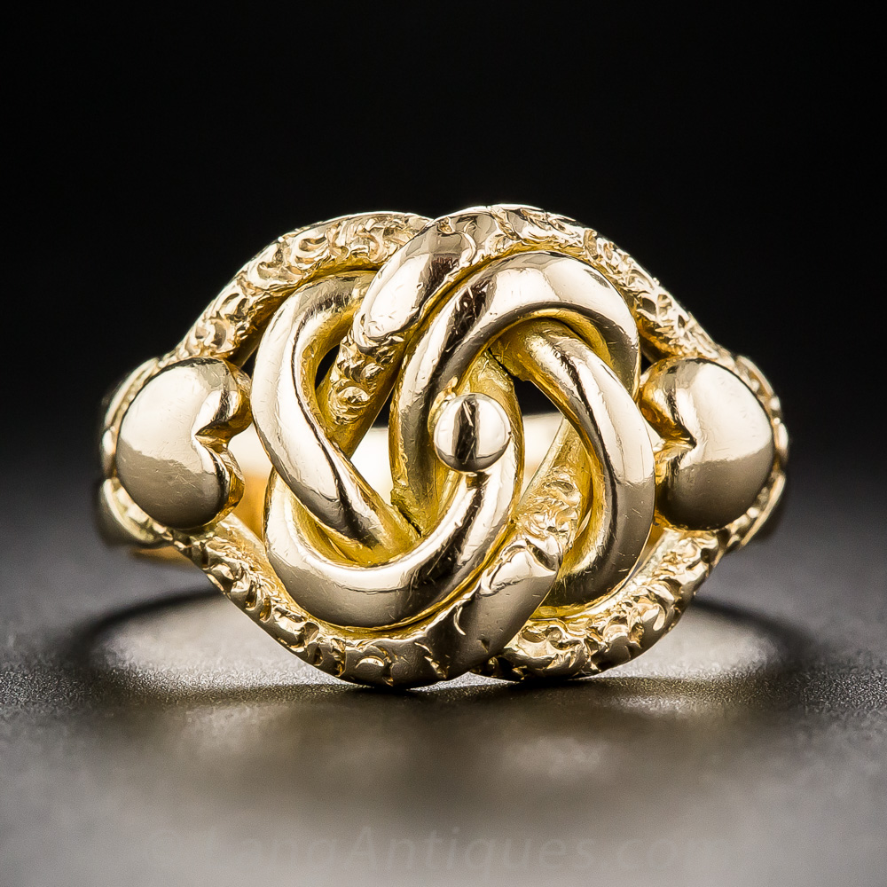 antique love knot ring