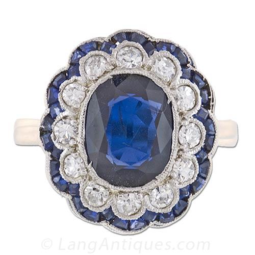 Antique Sapphire Ring, Circa 1900