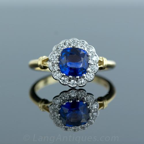 Antique Style Sapphire Ring