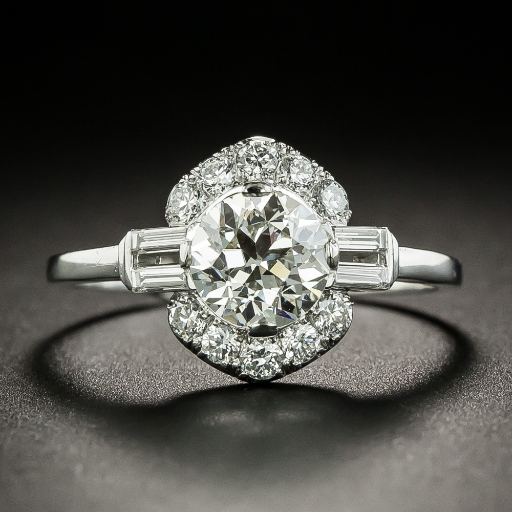 Art Deco 1.17 Carat Diamond Ring by J. Milhening Inc. - GIA J VS2