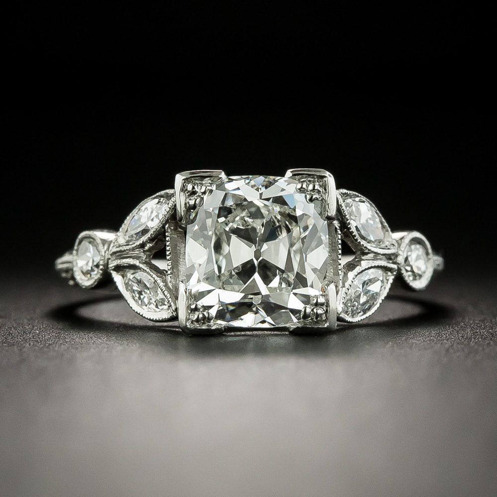 Art Deco 2.01 Carat Diamond Engagement Ring - GIA G VS2