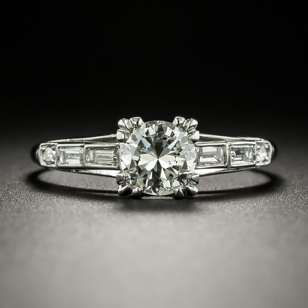 Art Deco .60 Carat Diamond Engagement Ring