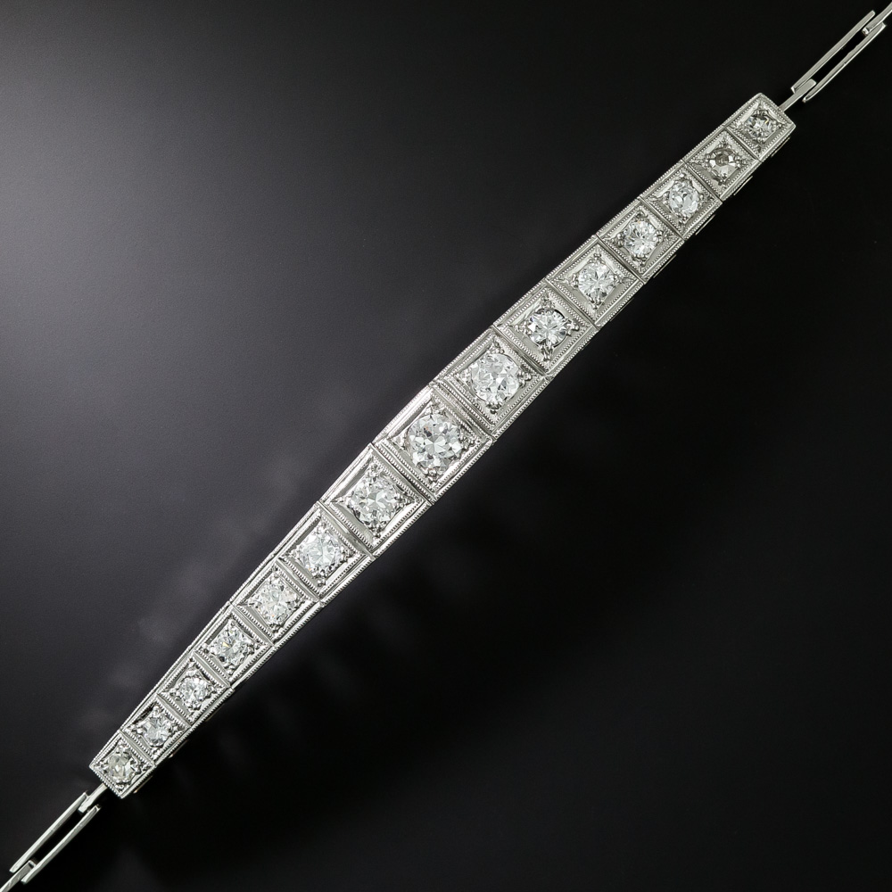 Art Deco Diamond Link Bracelet