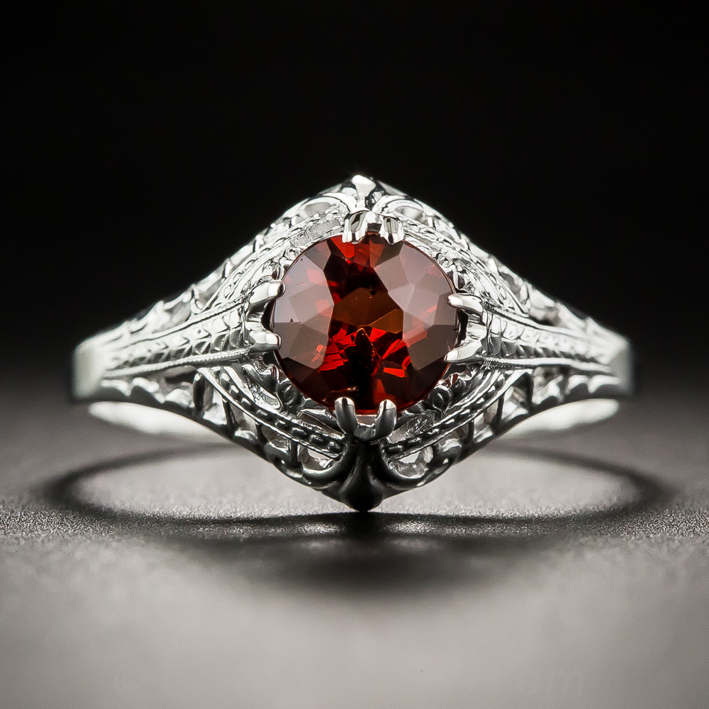 Art Deco Garnet Ring