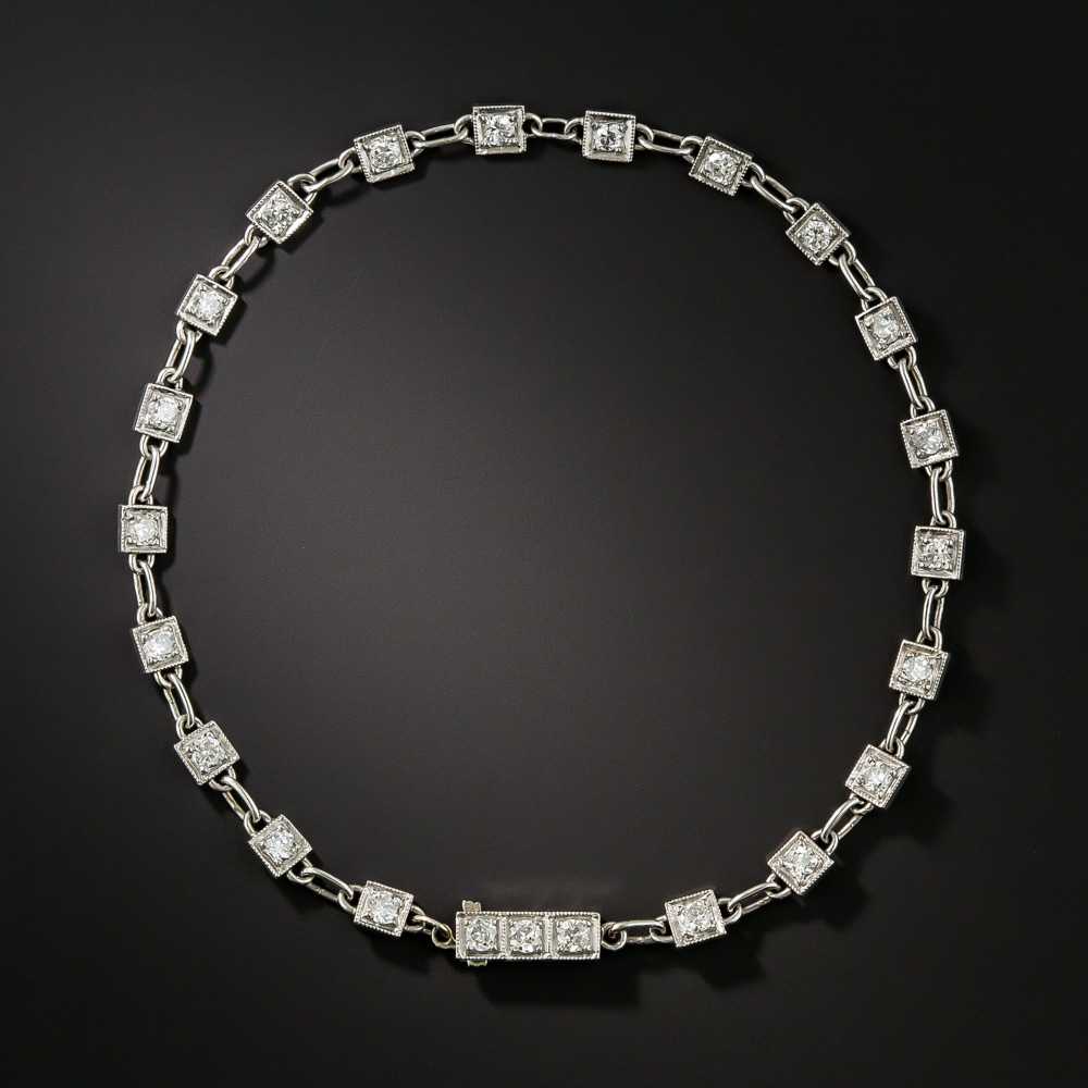 Art Deco Petite Diamond Bracelet