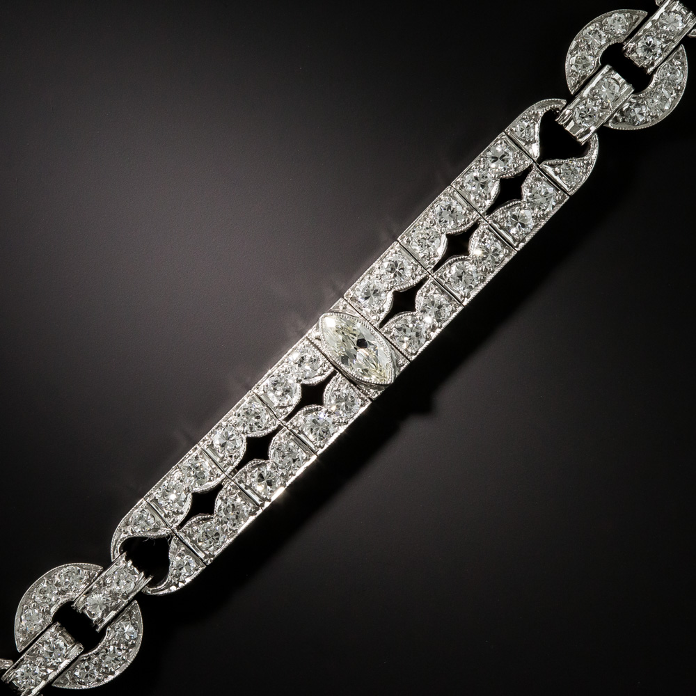 Art Deco Platinum and Diamond Bracelet