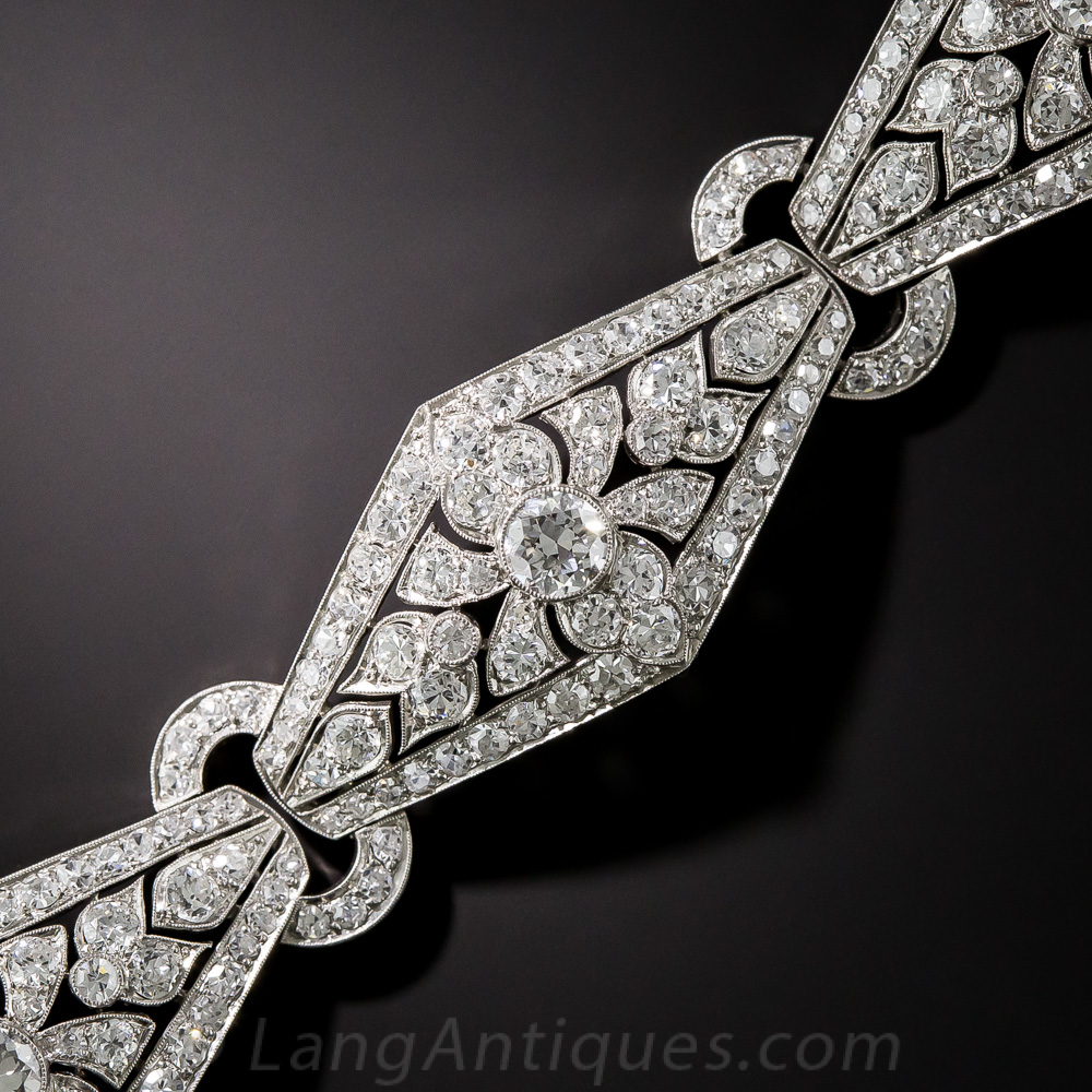Art Deco Platinum and Diamond Bracelet - Viennese