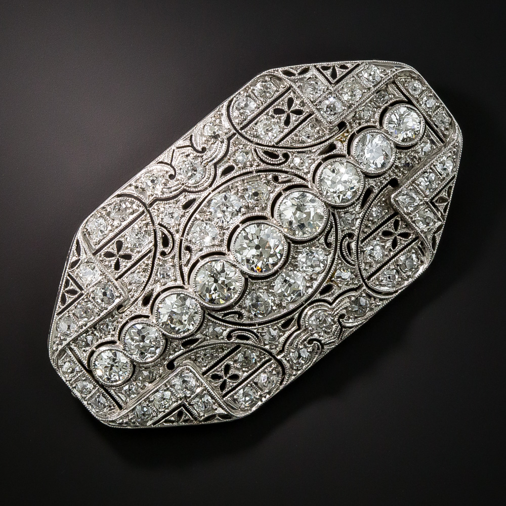 Art Deco diamond brooch – Maison Mohs