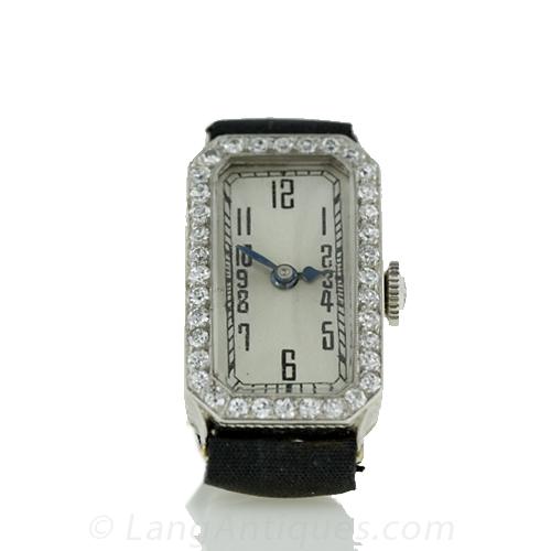 Art Deco Style Diamond Watch