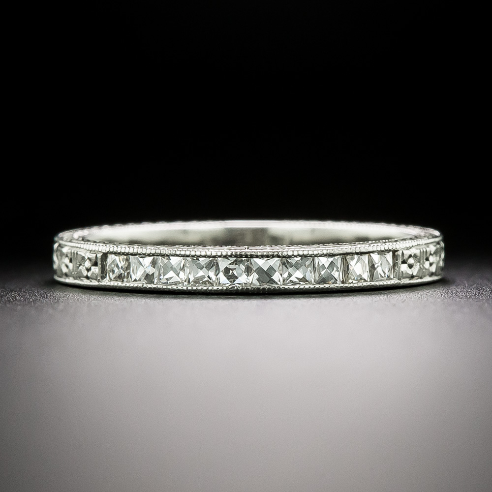 Photo inspiration: Art Deco Style Wedding Bands Reference: Art Deco Style French Cut Diamond Wedding Band Size 5