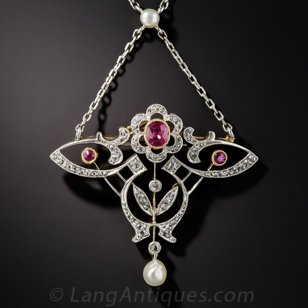 Épingle à Cheveux Or 18 Carats Saphir - Style Art Nouveau - Élégance Vintage