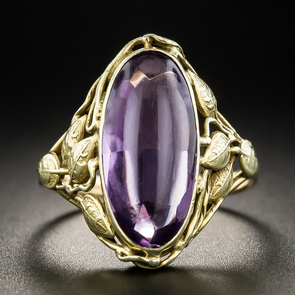 Arts & Crafts Amethyst Ring