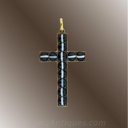 Banded 'Cat's Eye' Agate Cross