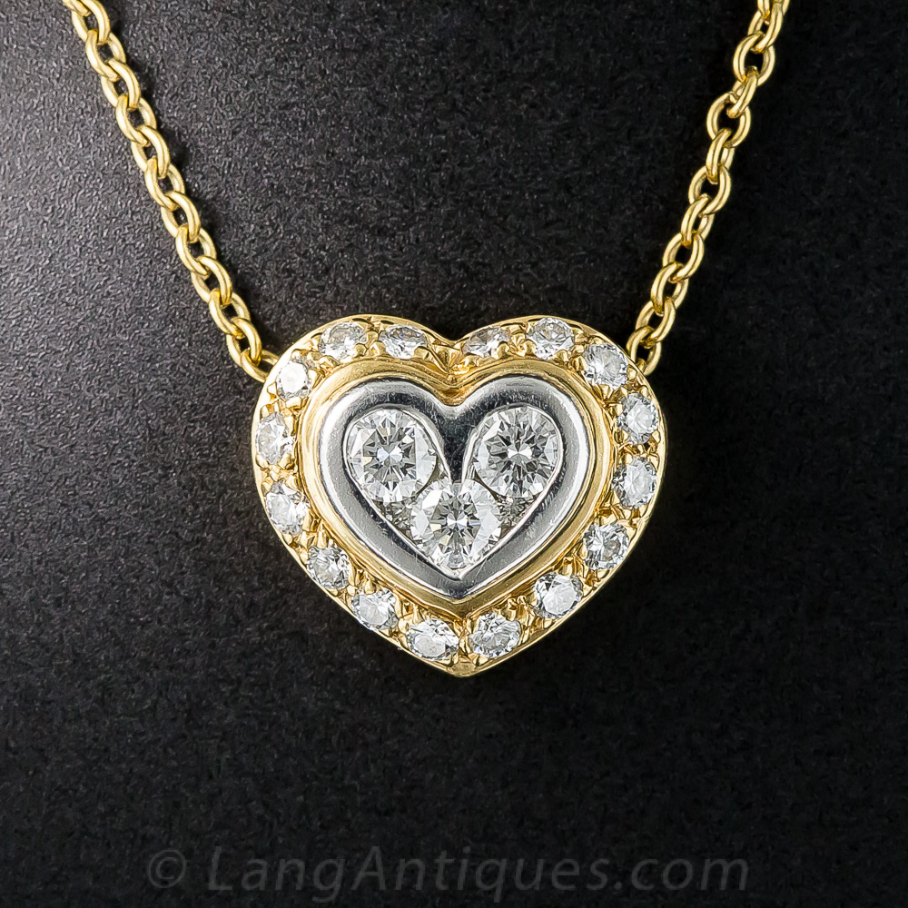 Bulgari Diamond Heart Pendant