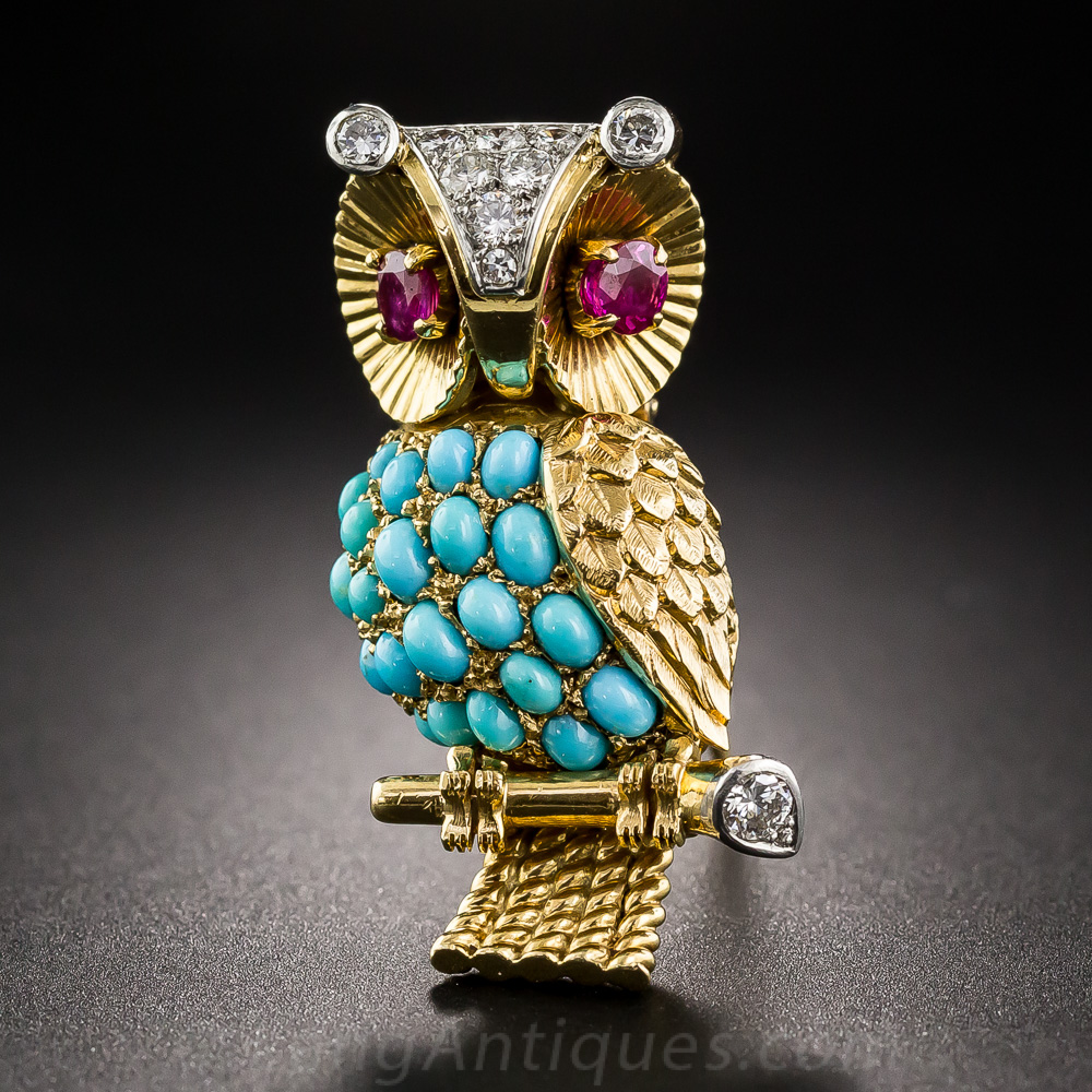 Cartier Owl Brooch