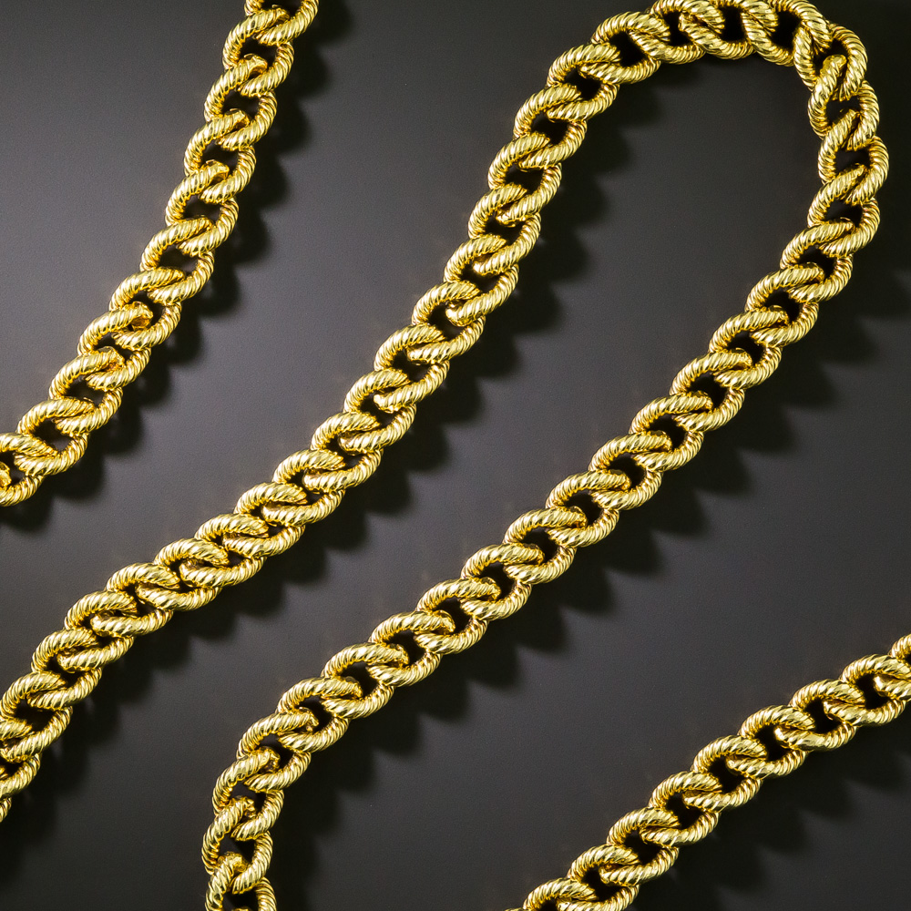 Chaumet Rope Twist Curb Link Chain