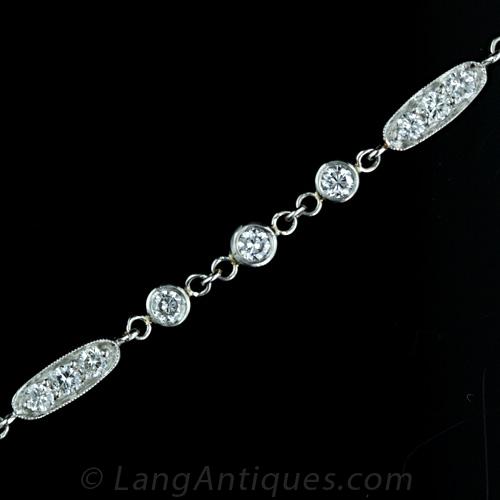 Contemporary Diamond Link Bracelet