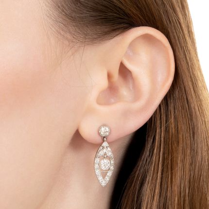 Divine Deco crystal drop earrings main image 1