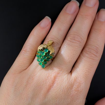 Chalcedony Grape Cluster Ring
