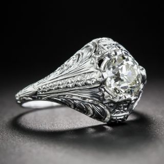 1.00 Art Deco Engagement Ring